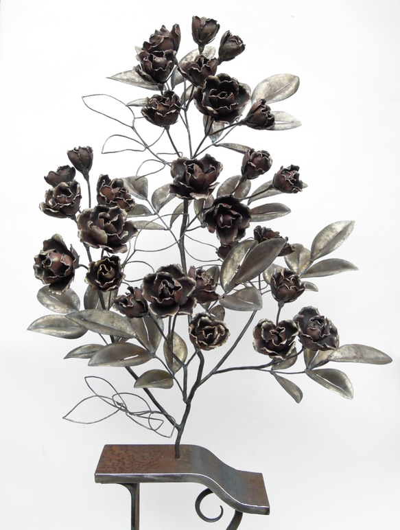 【鉄の植物　カセキの時間シリーズ】OKP-063　薔薇-アズナブール 3枚目の画像