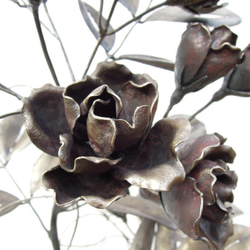 【鉄の植物　カセキの時間シリーズ】OKP-063　薔薇-アズナブール 4枚目の画像