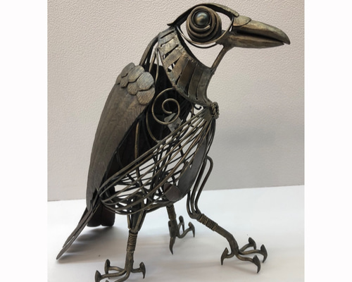 鉄の八咫烏（ヤタガラス） 】L-feb 伝説的鉄生物 鍛造でできた鉄