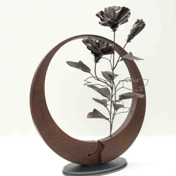 【鉄の植物　カセキの時間シリーズ】OKP-092　天の雫A　ハイビスカス 2枚目の画像