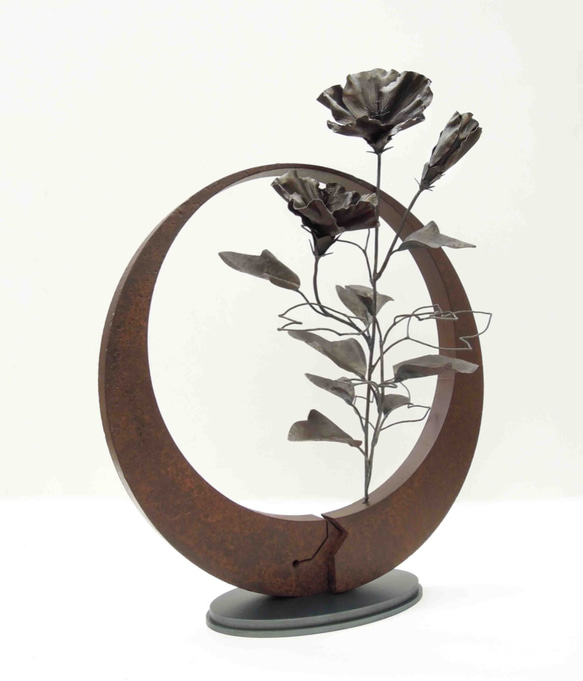 【鉄の植物　カセキの時間シリーズ】OKP-092　天の雫A　ハイビスカス 2枚目の画像