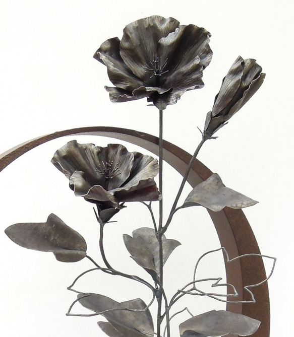 【鉄の植物　カセキの時間シリーズ】OKP-092　天の雫A　ハイビスカス 10枚目の画像