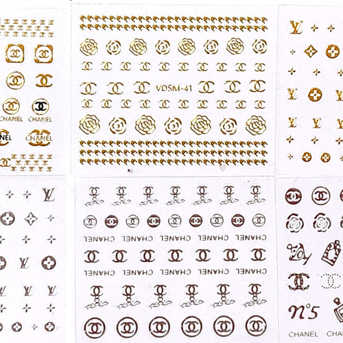 ノーブランド ネイルシール ヴィトン シャネル