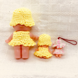 No.061 黄色い洋服のキューピー人形（3体セット） 5枚目の画像