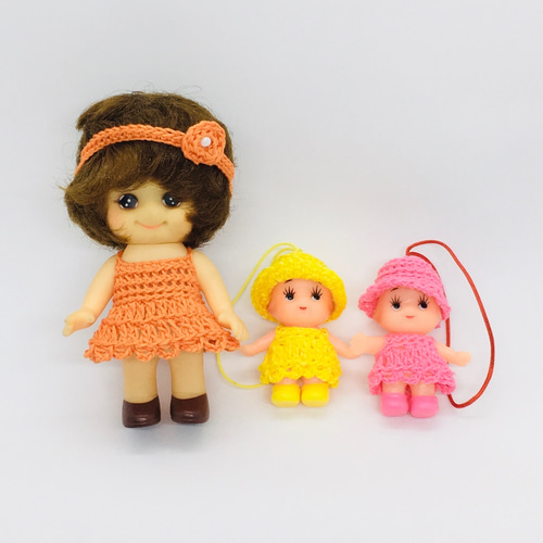 No.113 女の子とキューピー人形のセット その他人形 ちょこmaru