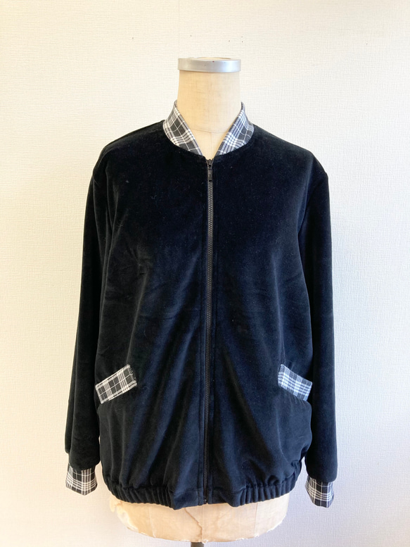 促銷價 ★ 手感柔軟 ❤️ 絲絨運動衫材質束腰黑色（無尺碼 L） 第1張的照片