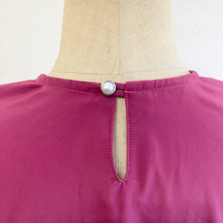 促銷價 ★ 亮色成人粉色❤️ 喇叭袖襯衫 震撼粉色（尺碼免費 L~LL） 第9張的照片