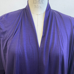 成人開衫❤️和服袖長開衫紫色（尺碼免費L~LL） 第13張的照片