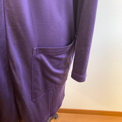 成人開衫❤️和服袖長開衫紫色（尺碼免費L~LL） 第16張的照片