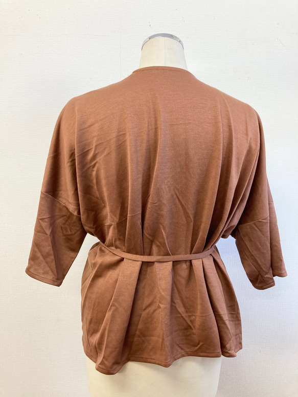 促銷價❤️ Cache-coeur 寬四分之三袖開衫兵馬俑橙色（尺碼免費 L ~ LL） 第7張的照片