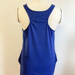 促銷價格 ★ 運動背心❤️ 側面設計背心束腰外衣藍色（尺碼免費 M ~ L） 第7張的照片