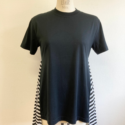 RINASCIMENTO 半袖　チュニック 黒赤デザイン　Tシャツ　カットソー サイトS'YTE ボタニカルプリントTシャツ 黒赤他3 | DCブランド