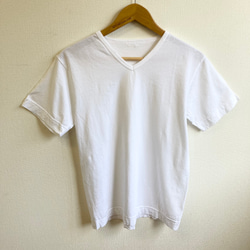 Remake T-shirt ❤️ 荷葉領無袖T卹連衣裙 白色（M碼） 第3張的照片