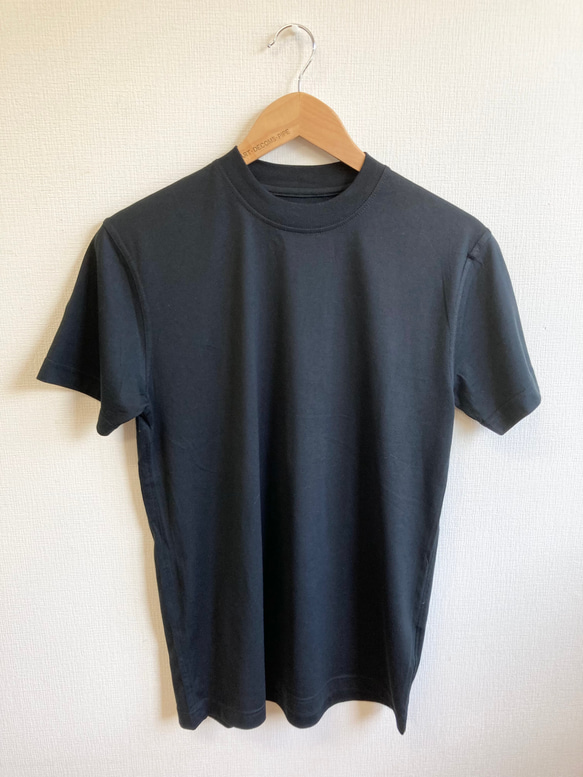 Sale price ★ Remake T-shirt ❤️ 雪紡蕾絲正面荷葉邊T卹 黑色（L號） 第7張的照片