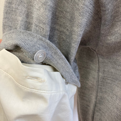 促銷價 ★ Remake knit ❤️ 短袖針織衫，可拆卸 8 長襯衫袖 灰色（尺寸 L） 第6張的照片