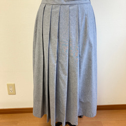促銷價成人百褶裙❤️褶襉百褶長裙藍色（尺碼L到LL免費） 第6張的照片