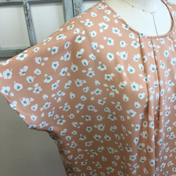 促銷價★柔和色❤️前褶連衣裙（鮭魚橙）尺碼免費L~LL 第2張的照片