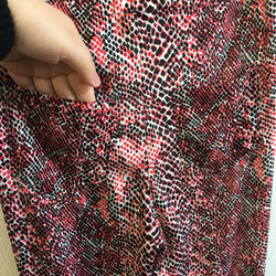 促銷價格★豹紋緊身褲❤️絲絨風格精緻減肥緊身褲紅色（M號） 第5張的照片