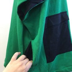 明亮的綠色汗水❤️通過中性色5分袖子的教練帕克（男女自由人的L，LL女裝） 第4張的照片