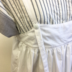 銷售價格★渴望的白色裙子❤️上下兩用帶吊帶的柔軟裙子（尺寸L〜LL） 第3張的照片