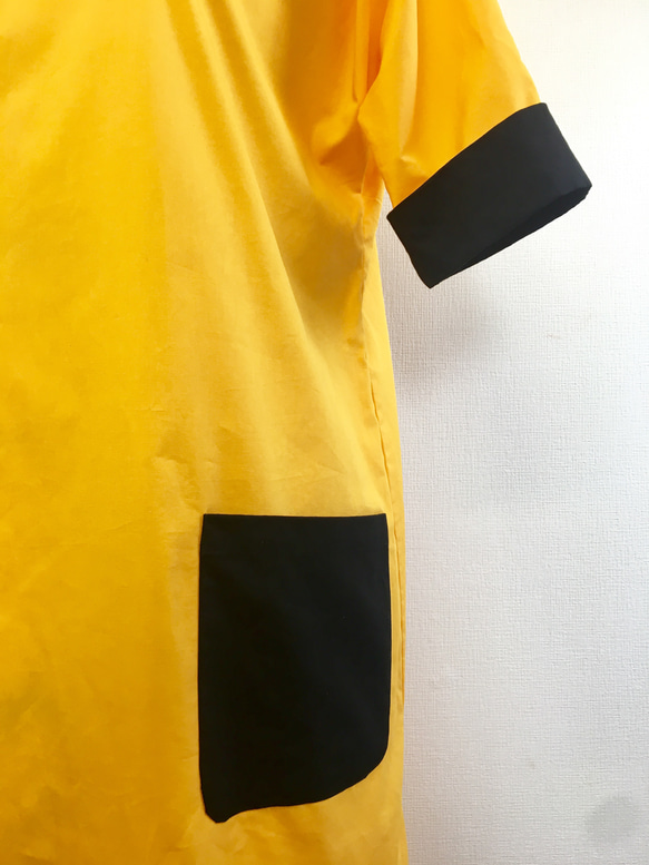 促銷價格★復古可愛的❤️緞帶連衣裙，後袋（無碼M〜L） 第3張的照片