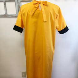 促銷價格★復古可愛的❤️緞帶連衣裙，後袋（無碼M〜L） 第4張的照片
