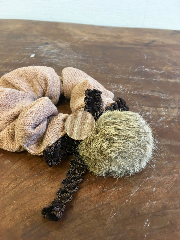 蓬鬆★Mokomoko❤ニ兔毛皮鸚鵡與針織舒駱駝 第5張的照片