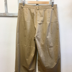成人Chinopan❤寬大褲子米色與斑紋棉材料（尺寸免費L） 第6張的照片