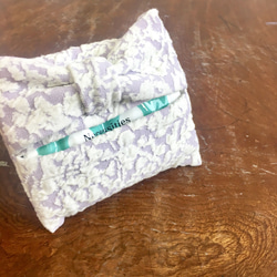 促銷價★彩帶可愛❤️凹凸圖案的彩帶紙巾盒紫色 第4張的照片