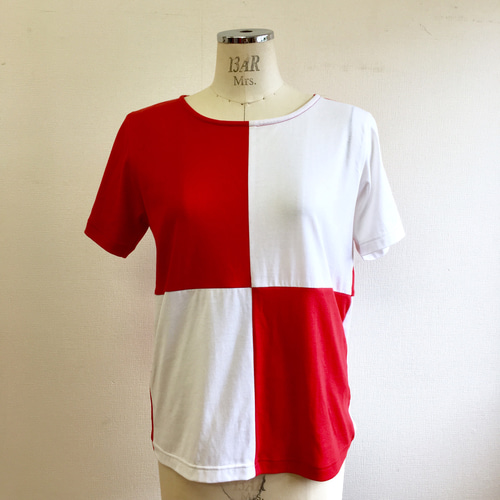 Age Factory 白 赤 Tシャツ Lサイズ Tシャツ（マイキー大）