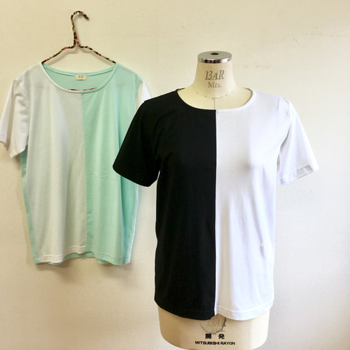 ୨୧ おまとめ16点 Tシャツ 白 黒 20cm セール価格☆男女兼用❤️スポーティバイカラーTシャツ 白黒