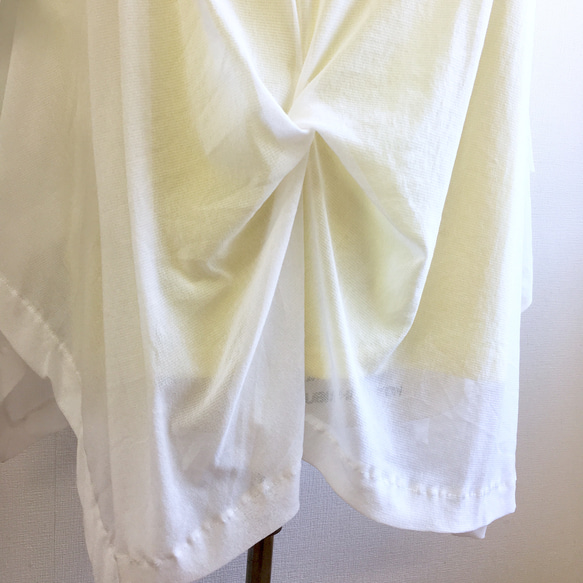 銷售價格★❤️透明的網狀材料（如水母白色）的扭曲外衣（尺寸免費L〜LL） 第4張的照片