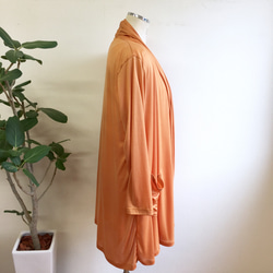 銷售價格★鮮橙色❤️垂飾叉開衫橙色（免費L〜LL碼） 第7張的照片