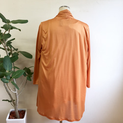 銷售價格★鮮橙色❤️垂飾叉開衫橙色（免費L〜LL碼） 第8張的照片