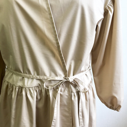 促銷價★ 大人可愛❤️ Cache-coeur 連衣裙米色（尺碼 L~LL） 第9張的照片