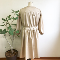 促銷價★ 大人可愛❤️ Cache-coeur 連衣裙米色（尺碼 L~LL） 第11張的照片