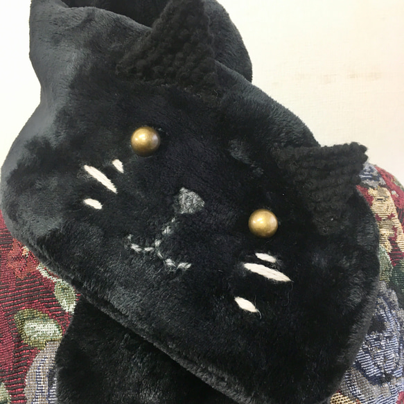 銷售價格★蓬鬆溫暖❤️治癒的貓藥消聲器（黑色）定做 第2張的照片