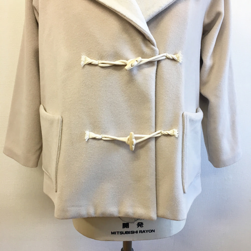 セール価格☆ふわふわあったか❤️大きめフードのウールダッフルコート