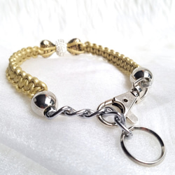 ハート型のリボン♪本革紐編み【首輪orチョーカー】[お好きな色の革編み]クロムハートリボン　クラシカルレトロ 6枚目の画像