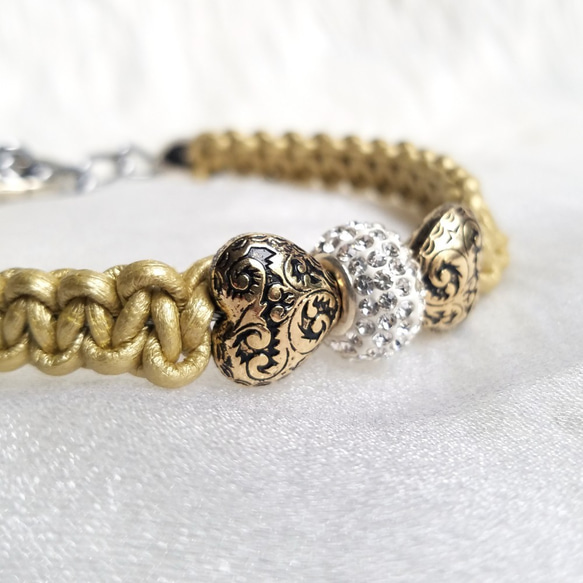 ハート型のリボン♪本革紐編み【首輪orチョーカー】[お好きな色の革編み]クロムハートリボン　クラシカルレトロ 2枚目の画像