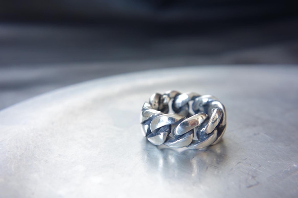 Jumbo Silver Chain Ring 2枚目の画像