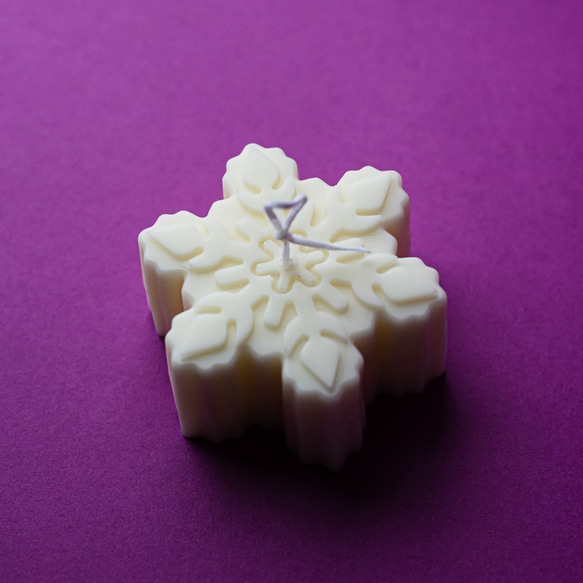 雪華　雪の結晶のソイキャンドル ⑥ 7枚目の画像