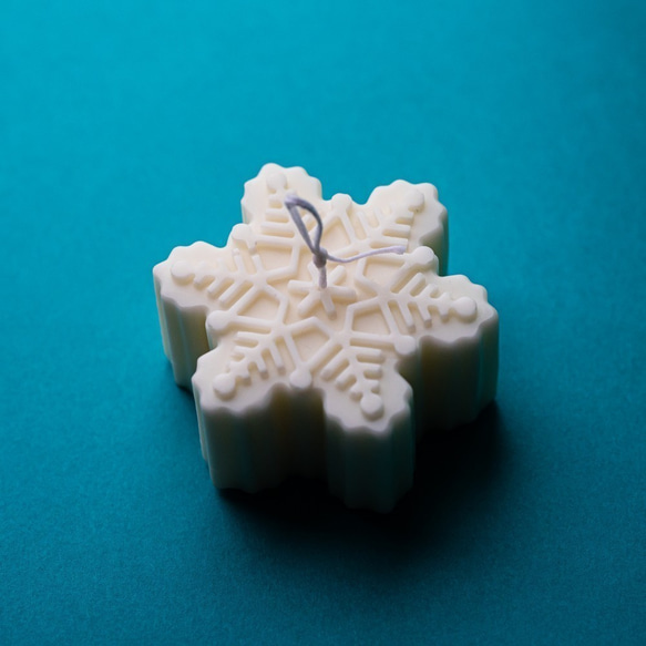 雪華　雪の結晶のソイキャンドル ⑥ 8枚目の画像