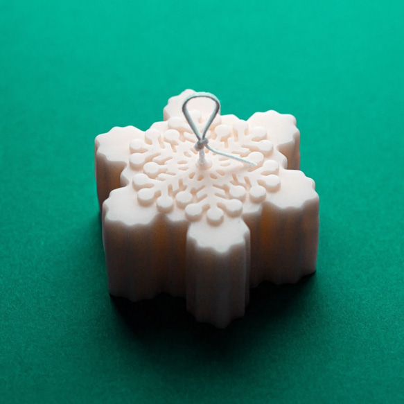 雪華　雪の結晶のソイキャンドル ⑥ 10枚目の画像