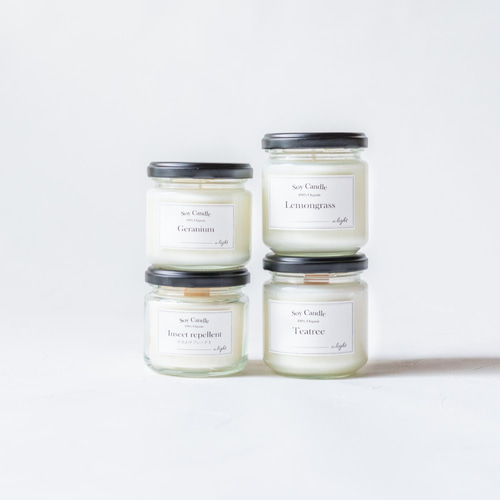 6種類の精油から選べる 瓶に入ったアロマキャンドル キャンドル