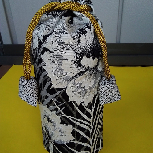 着物リメイク＊手作りおしゃれ日傘とお揃い巾着トート＊木綿 絞り花柄