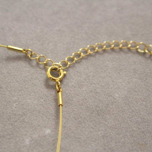巴洛克珍珠線項鍊（金色） 第3張的照片
