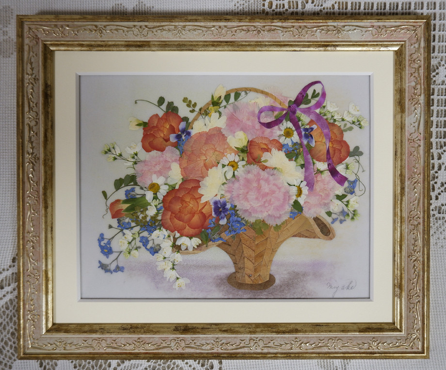 絵画作品】カーネーション【額付き】 - 絵画