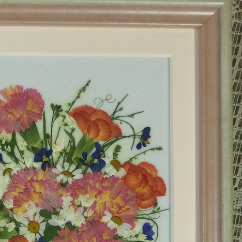 額付き押し花アート 額付き押し花アート