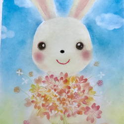 ★ のん★パステルレンガ★絵本から飛び出したうさぎさん★ハートのストーン★ 0_c77a58136c1673e0524bc61aadc8